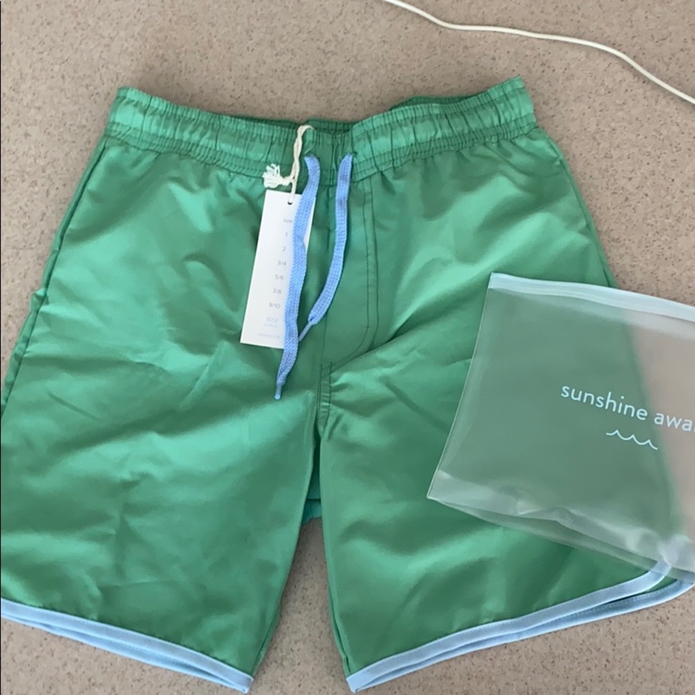 Minnow swim green boy boardie